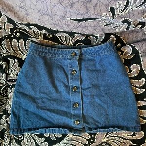 Forever 21 mini blue Jean skirt